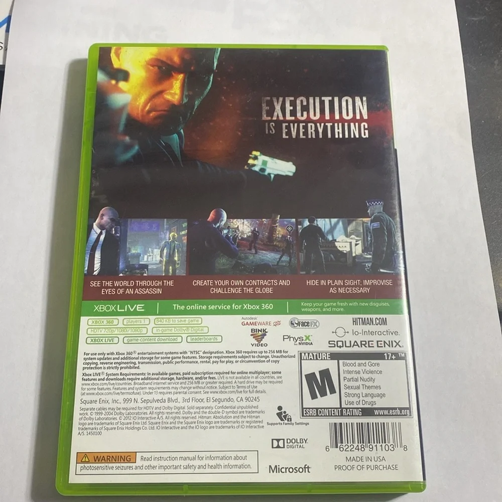 Hitman Absolution Xbox 360 (BIN4)